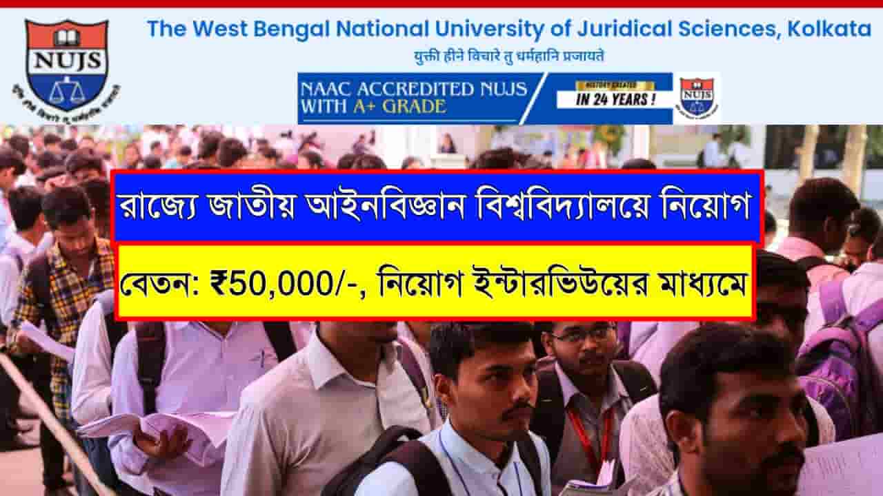 WBNUJS Recruitment 2025